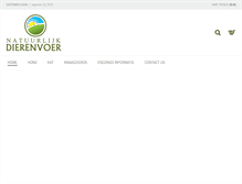 Tablet Screenshot of natuurlijkdierenvoer.nl